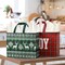 2 Pack 13" Large Christmas Gift Bags with Tissue Paper, Reusable Christmas Tote Bags with Handles, Non-Woven Holiday Gift Bags for Xmas Gift Wrap/Party Favor Supplies, 12.8"*10.2"*6.3"